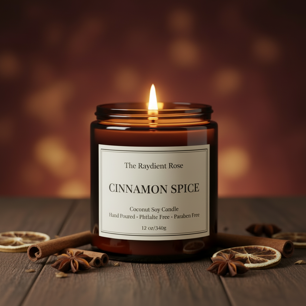 Cinnamon Spice Top View Lit