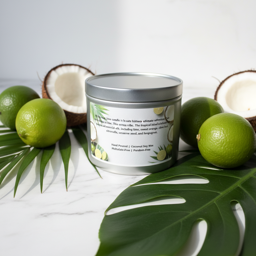 Coconut Lime Back Label Shot