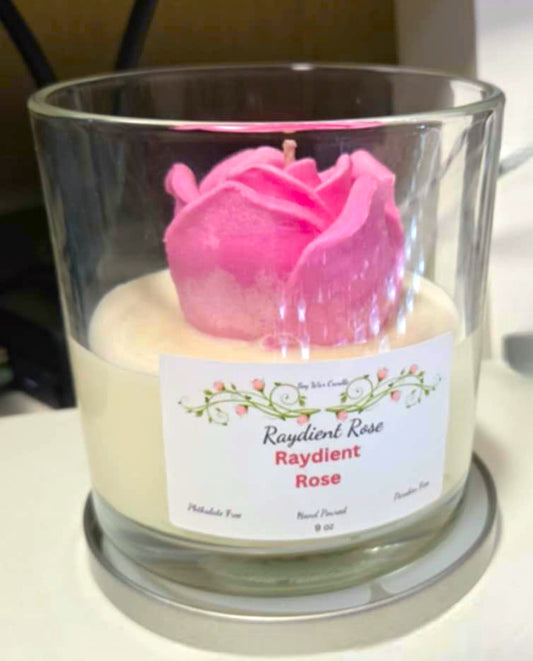 The Raydient Rose Candle