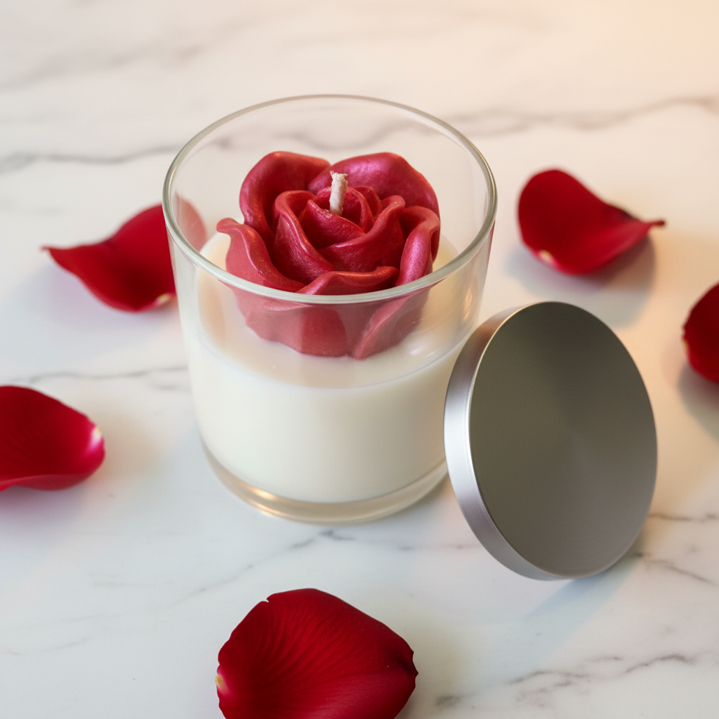 Raydient Rose Candle - Product Shot