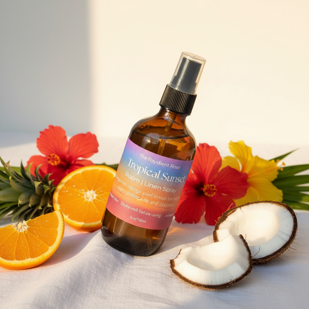 Tropical Sunset Spray Lifestyle Shot