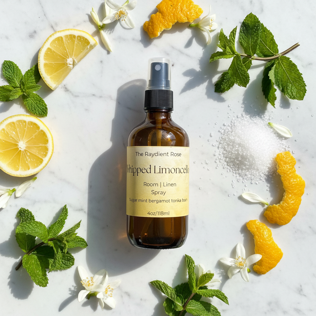 Whipped Limoncello Spray Flat Lay